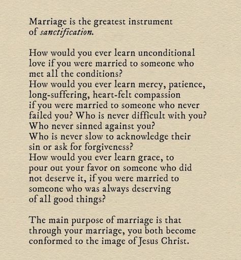 Is your marriage sanctifying you? The Meaning Of Marriage Timothy Keller, Christian Vows To Husband, Godly Relationship Quotes, Marriage Restoration, Christian Content, Biblical Marriage, Study Scripture, Godly Relationship, Godly Marriage