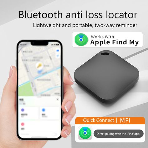 Mini Tracking Device Smart Bluetooth GPS For Apple Find My Key Smart Tag Child Finder Pet Car Lost Smart Tag, Tracking Device, Me App, Pet Car, Gps Tracker, It Works, Lost, Key, Pet