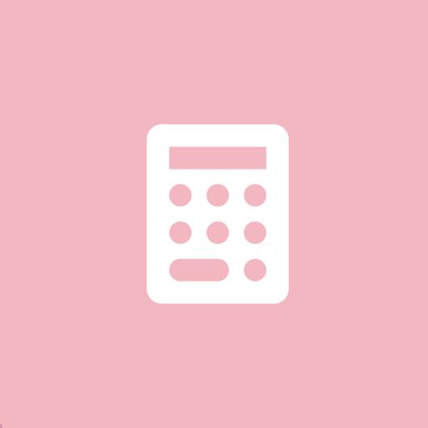 Pink Calculator Icon, Apps Wallpaper, Phone Transformation, Pink Calculator, Wallpapers Rose, Ios Inspiration, Samsung Pink, Ios14 Aesthetic, Calculator Icon