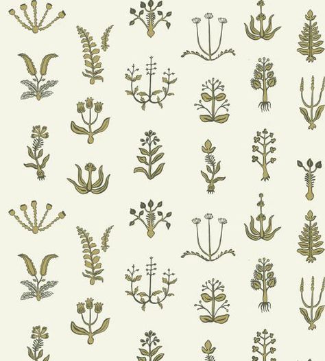 Floral Spot Wallpaper by Josephine Munsey Chaingate Green/Meadow Josephine Munsey, Spot Wallpaper, Geometric Botanical, Magnolia Colors, Spotted Wallpaper, Underwater Scenes, Sanderson Fabric, Clarke And Clarke Fabric, Fabric Outlet