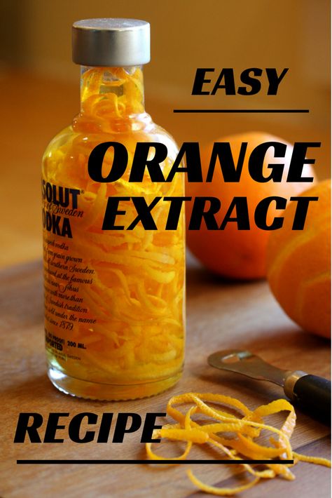 Easy Orange Extract recipe is pretty and makes a great gift for any cook or amateur bartender. Easy and cheap to make! | http://chloesblog.bigmill.com/homemade-orange-extract-recipe/ Orange Extract Recipes, Homemade Extracts, Diy Extracts, Dehydrating Food, Orange Extract, Infused Honey, Homemade Vanilla Extract, Homemade Spices, Homemade Seasonings