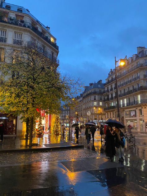 Rain Paris, Paris In The Rain, Rainy Paris, Evening In Paris, Gap Year Travel, Paris Winter, Paris Dream, Europe Aesthetic, Early Evening