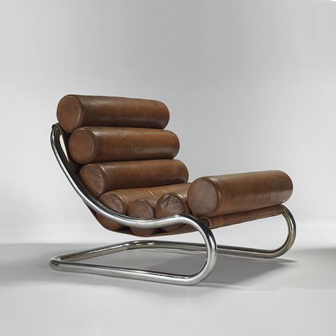 Michel Boyer, Modern Chaise, Bauhaus Furniture, Vintage Furniture Design, Iconic Furniture, Leather Lounge Chair, Mid Century Modern Chair, Leather Lounge, Chaise Design