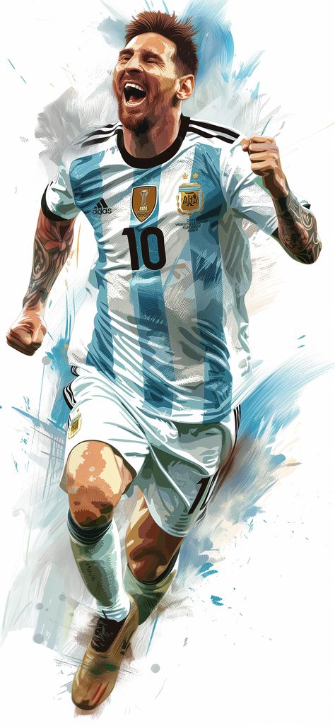 Leonel Mesi, Messi Painting, Football Players Wallpaper, Lionel Messi Wife, Messi And Wife, Messi Art, Lionel Messi Posters, Messi Wallpaper, Messi Pictures