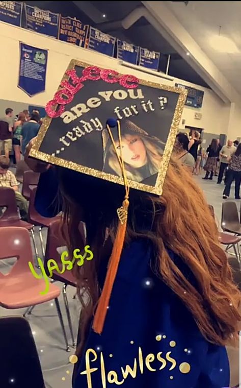 Reputation Graduation Cap, High School Grad Cap Ideas Taylor Swift, Taylor Swift Graduation Cap, Grad Hats, Graduation Hats, College Grad Cap Ideas, College Graduation Cap Decoration, Grad Hat, Grad Cap Designs