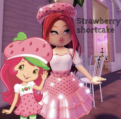 High Tea Outfit, Strawberry Shortcake Outfits, Royale High Journal Ideas, Strawberry Outfit, High Hair, Island Outfit, Royal Clothing, Aesthetic Roblox Royale High Outfits, Monster High Art