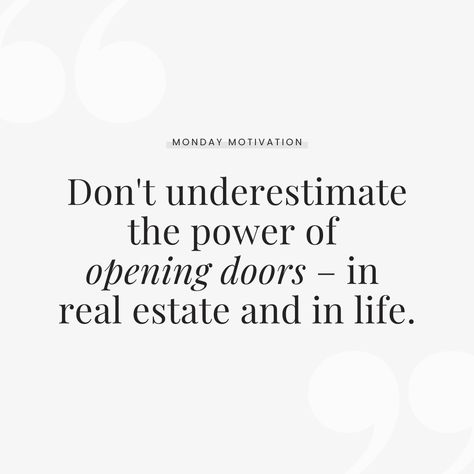 Don't underestimate the power of opening doors – in real estate and in life. Every door you open is a potential opportunity! So, keep pushing those doors wide open and embrace the potential behind each one.🚪 Brenda Ames, Broker Brenda Ames & Associates 832-643-1458 brenda@bamesrealty.com #realestate #housegoals #firsttimbuyer #realestateexpert Real Estate Definitions, Real Estate Introduction Post, Realtor Facebook Posts, Real Estate Investing Quotes, Real Estate Content, Real Estate Slogans, Real Estate Fun, Real Estate Memes, Luxury Real Estate Agent