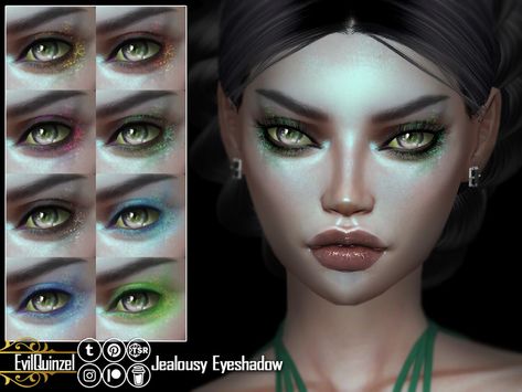 Sims 4 Witch Cc, Witch Living Room, Sparkly Eyeshadow, Nature Witch, Makeup Cc, Witch Characters, Fantasy Witch, Witch Tattoo, Witch Dress