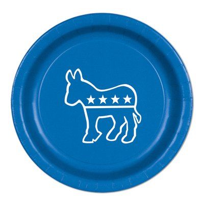 The Beistle Company Decorate your Patriotic event with the Democratic Paper Plate. Combined with additional themed decor to complete the look. Color: Blue Festive Tablescape, Party Clipart, Thoughtful Christmas Gifts, Disposable Plates, Blue Party, Watch Party, Themed Decor, Paper Material, Party Stores