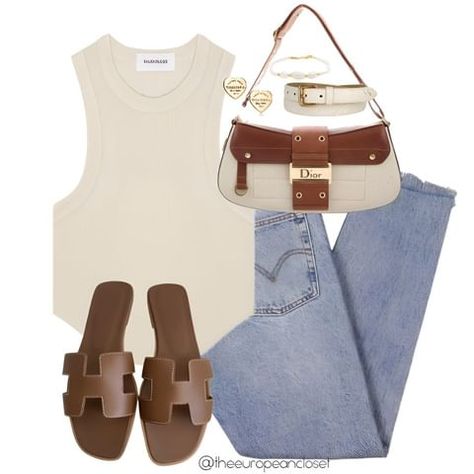 Casual Outfit Polyvore, Philippine Outfits, Brown Purse Outfit, Chic Everyday Outfits, Chunky Sandals Outfit, Australia Outfit, Vaca Outfits, Philippines Trip, European Closet