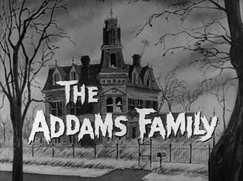 Addams Family Poster, Original Addams Family, The Addams Family 1964, Addams Family House, Addams Family Tv Show, Addams Family Theme, Tv Theme Songs, Charles Addams, Adams Family