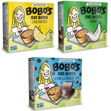 Bobo's Oat Bars All Natural Gluten-Free Bar Bites, Variety Pack, 30 Count #breakfastfoods Oat Bites, Bar Bites, Oats Snacks, Gluten Free Bars, Happy Belly, Dry Coconut, Cereal Bars, Oat Bars, Lemon Poppyseed