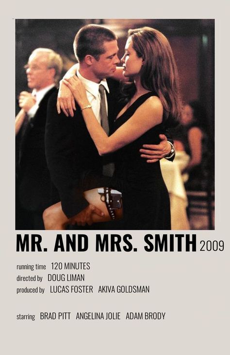 Polaroid Movie Poster, Romcom Movies, Film Polaroid, Mr And Mrs Smith, Movies To Watch Teenagers, Polaroid Posters, Film Vintage, Movie Card, Iconic Movie Posters