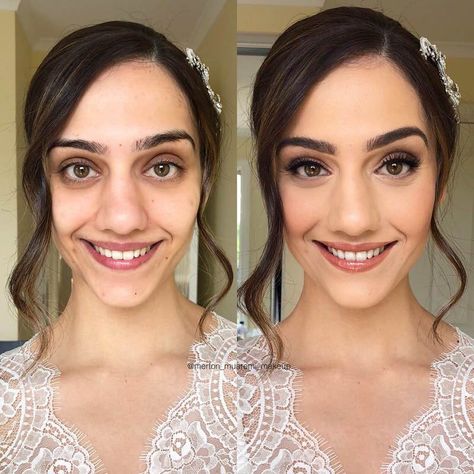 Before and After Makeup Transformation 20 photos - Page 2 of 2 - Inspired Beauty Before And After Makeup Transformation, Makeup Transformation Tutorial, Amazing Makeup Transformation, Face Transformation, Before And After Makeup, Skin Tone Makeup, Best Wedding Makeup, Makeup Before And After, Makeup Blending