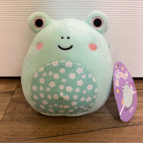 New With Tags. Squishmallows Fritz Frog 5” Easter Plush. Cheap Squishmallows, Cute Frog Plush, Cute Stuffed Animals Kawaii Plushies, Green Plushie, Green Squishmallow, Easter Squishmallows, Cute Squishmallows, Frog Stuffed Animal, Squish Mallow