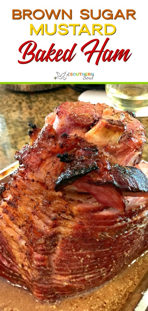 Southern Baked Ham Recipes, Ham In A Bag Recipes, Southern Ham Recipes, Already Cooked Ham Recipes, Salty Ham Recipes, Glaze For Ham Brown Sugar Easy, Small Baked Ham Recipes, Baked Ham With Coke And Brown Sugar, Quarter Sliced Ham Recipes