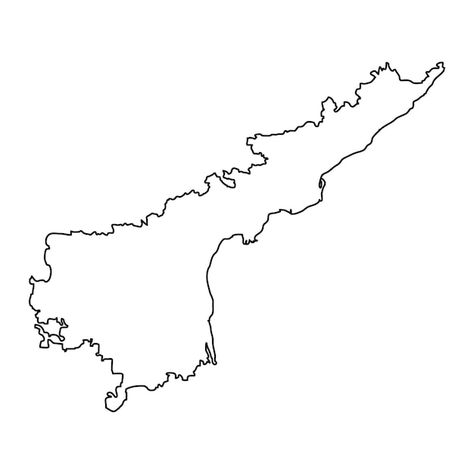 Andhra pradesh state map administrative ... | Premium Vector #Freepik #vector #state #territory #line-illustration #map-lines Andhra Pradesh Map, Illustration Map, Map Outline, Lord Photo, Flat Sketches, Vector Sketch, Andhra Pradesh, State Map, Hd Images