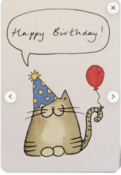 Baby Birthday Card Ideas, Birthday Card Cat Diy, Cat Happy Birthday, Birthday Kitty, Baby Birthday Card, Happy Birthday Cat, Happy Birthday Cards Diy, Birthday Card Ideas, Birthday Cat