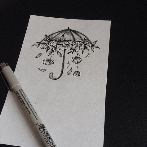 Rain Sketch, Red Bird Tattoo, Pretty Cross Tattoo, Nefertiti Tattoo, Rain Tattoo, Black Sleeve Tattoo, Umbrella Tattoo, Bumble Bee Tattoo, Mayan Tattoos