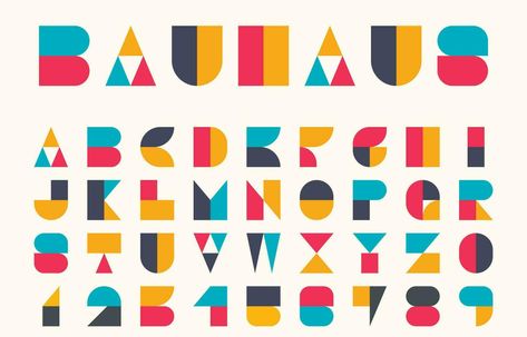 Bauhaus Alphabet, Bauhaus Typeface, Ikea Logo, Alphabet Style, Water Aerobics, Bauhaus Art, Mural Ideas, The Bauhaus, Bauhaus Style