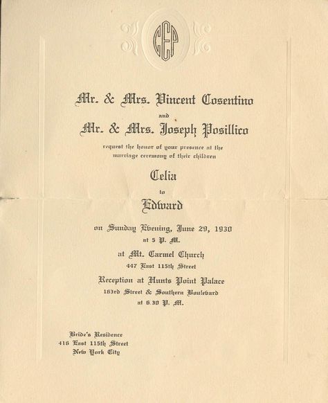 1930s: A Brief History of Wedding Invitations – Wedding Invitations 1930s Wedding Invitations, Antique Wedding Invitations, 1930s Wedding, Wedding Invitations Modern, Shine Wedding Invitations, Historic Wedding, Southern Bride, University Degree, Vintage Invitations