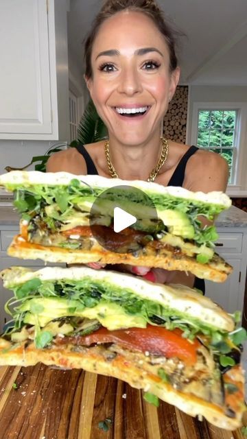 Vegan Tips on Instagram: ""GET The Complete Plant Based Cookbook - Over 200+ Delicious Vegan Recipes Including 30-day Meal Plans" =>> LINK IN BIO 🔗 @vegan.tipsvn

A VEGETARIAN SANDWICH that even a meat eaters will LOVE! Make extra spread because it goes with just about anything!

By @Erekav

Veggie Options:
Grilled eggplant, grilled zucchini, roasted peppers, sprouts, avocado, canned and drained artichokes
Vegan parmesan or any vegan cheese (optional)

Bread options:
flatbread, toasted ciabatta, pita bread

Basil Spread:
1/3 C cannellini beans drained
1 C fresh basil
1/3 C olive oil
1/3 C toasted pignoli nuts
2 garlic cloves
1/2 tsp salt
Juice from 1/2 lemon
Add ingredients to blender or food processors and blend well.

Pepper Spread:
-3 tbsp whole jarred Calabrian chili peppers, stems re Eggplant Grilled, Zucchini Roasted, Veggie Options, Clean Eating Guide, Calabrian Chili, Plant Based Cookbook, Vegetarian Sandwich, Grilled Eggplant, Veggie Sandwich