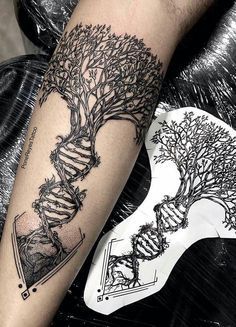 Family Tree Sleeve Tattoo, Tree Sleeve Tattoo, Unique Tattoos For Men, Mother Nature Tattoos, Geometric Sleeve Tattoo, Forearm Band Tattoos, Forearm Tattoo Design, Tree Tattoo Designs, Half Sleeve Tattoos For Guys