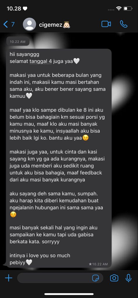 Chat Anniversary Untuk Pacar, Happy Mensive Text, Anniversary Chat, Long Teks, Selamat Hari Jadi, Relationship Paragraphs, Apologizing Quotes, Boyfriend Day, Long Text