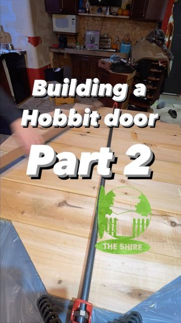 The AdVenneturers on Instagram: "Building a #hobbit door, Part 2 ✌️ #woodworking #diy #busbuild #busconversioninprogress #busconversion #tinyhome #tinyhomeonwheels #justbuildit #learnasyougrow #learnasyougo" Diy Hobbit Door, Hobbit Door Diy, Hobbit Doors, Lotr Wedding, Hobbit Door, Door Dimensions, Bus Conversion, The Shire, Diy Door