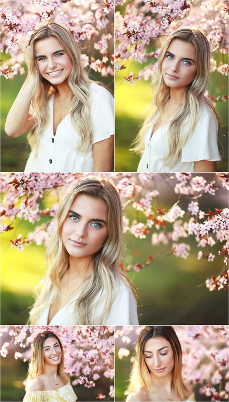 2020 Blossoms Cherry Blossom Senior Pictures, High School Graduation Pictures Poses, Blossom Pictures, Poses Graduation, High School Graduation Pictures, Senior Posing, High School Senior Photos, Fairy Photoshoot, Grad Photography