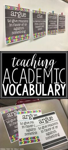 Vocabulary Strategies, Classroom Arrangement, Classroom Bulletin Board, Academic Language, Vocabulary Instruction, 6th Grade Reading, Academic Vocabulary, Teaching Vocabulary, 11th Grade