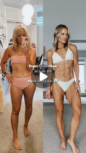 Alicia Erickson - The Midlife Maven on Instagram: "In the first photo I was still active 4-5 days a week doing some CrossFit and random workouts here and there. My nutrition was not on point at all. I had some life stress going on (kind of inevitable) and in full on perimenopause.

When I became an empty nester I decided this was my last hail Mary to lock in my fitness and nutrition. I decided to seek out the women in my midlife age range that were having success because while I was active my entire life, what I was doing was not working. I decided to focus on progressive overload lifting and plain old walking. I figured out what my macros needed to be and laser focused on nutrition. Side note: macros is an ongoing thing. Sometimes needing tweaking! 

This has been now over 1.5 years in th Fit Fifty Year Old Women, F45 Before And After, Fit 50 Year Old Women, Fit At 50 Years Old Woman, Alicia Erickson, Fitness Inspirational Motivation, Random Workouts, We Can Do Hard Things, 2025 Board