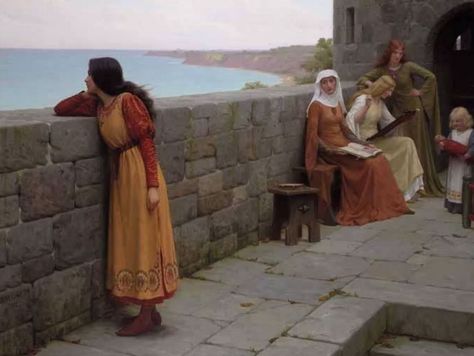 Edmund Blair Leighton, History Wallpaper, History Painting, Historical Painting, Pre Raphaelite, A4 Poster, Classical Art, Vintage Artwork, Famous Artists