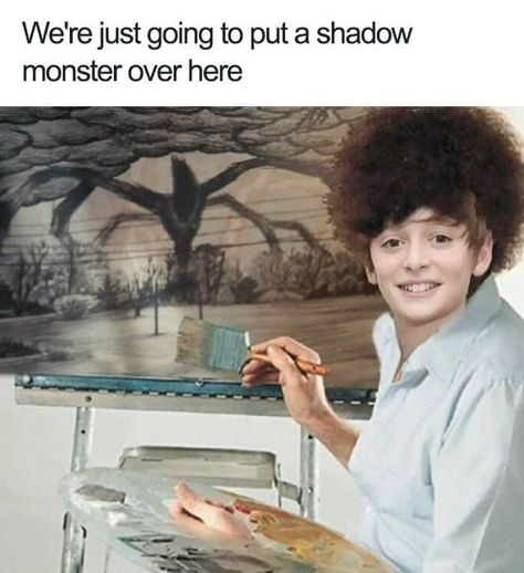 Stranger Things Memes, Bob Ross, Stranger Things, A Woman, Memes, Funny