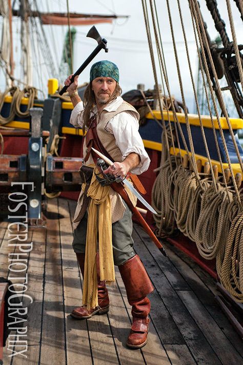 MacKay the Buccaneer by FosterPhotoGraphix on DeviantArt Pirate Garb, Sea Pirates, Pirate Cosplay, Long John Silver, Pirate Outfit, Pirate Fashion, Pirate Art, Black Sails, Captain Jack Sparrow