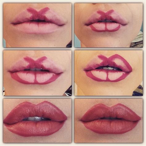 Teknik Makeup, Halloweenský Makeup, Makeup Contouring, Ideas For Makeup, Mekap Mata, Fuller Lips, Make Up Tutorials, Lip Makeup Tutorial, Smink Inspiration