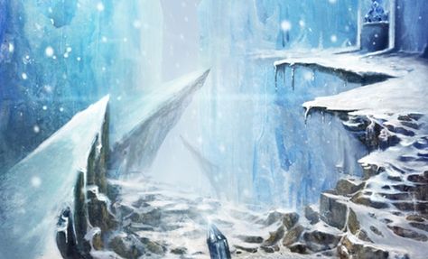 ice world scene illustration design concept Ice Mountain, Ice Painting, Arctic Landscape, Mountain Illustration, Painting Snow, Video Game Design, Snow Ice, Game Concept Art, Mountain Art