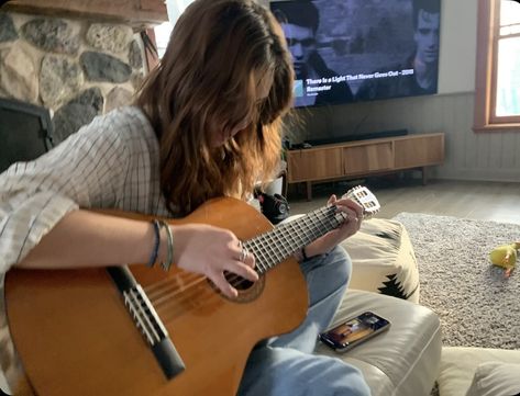 #guitar #acousticguitar #aesthetic #coquette Cozy Guitar Aesthetic, Woman Playing Guitar Aesthetic, Guitar Practice Aesthetic, Playing Acoustic Guitar Aesthetic, Play Guitar Aesthetic, Learning Guitar Aesthetic, Classical Guitar Aesthetic, Girl Playing Guitar Aesthetic, Guitar Aesthetic Acoustic