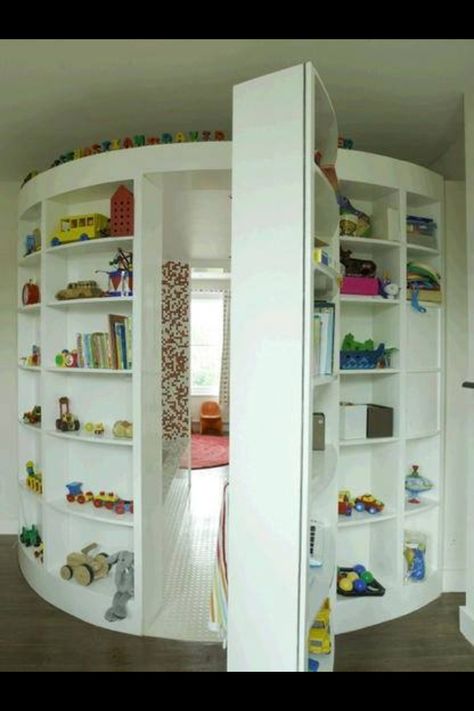 I would put the 'bookshelf' or whatever it is in a playroom and pit toys in it and one of my future kids (most likely the oldest) will have the room Gömda Rum, Dold Dörr, Skjulte Rum, Secret Passages, Hidden Rooms, Secret Rooms, Awesome Bedrooms, Reading Room, House Goals