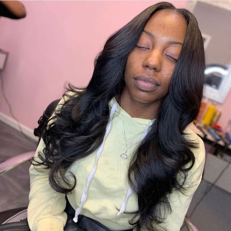 Body Wave Sew In, Sew In With Curls, Body Wave Curls, Beach Wave Curls, Sew In Ponytail, Sew In Curls, Beach Curls, Brazilian Hair Extensions, Brazilian Body Wave Hair