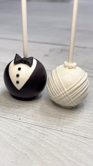 Cake Pop Designs, Cake Pop Decorating, Wedding Cake Pops, Brides Cake, Groom Cake, Amazing Food Decoration, Chocolate Covered Treats, Cake Pop Recipe, Wedding Cookies