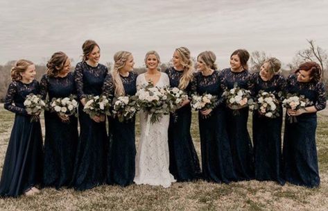 10 Stunning Winter Bridesmaid Dresses With Sleeves For All Budgets – MyChicDress Bridesmaid Dress Winter, Royal Blue Bridesmaids, Winter Bridesmaids, Royal Blue Bridesmaid Dresses, Winter Bridesmaid Dresses, Bridesmaid Dresses Under 100, Long Sleeve Bridesmaid Dress, Lace Bridesmaid Dress, Navy Blue Bridesmaid Dresses