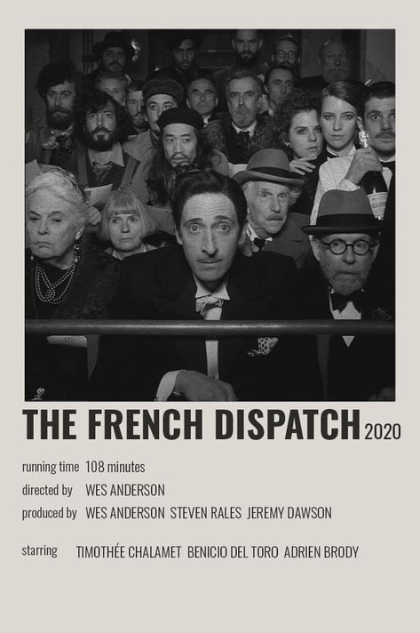 The French Dispatch, Indie Movie Posters, French Dispatch, Film Recommendations, Movies To Watch Teenagers, Classic Films Posters, French City, Iconic Movie Posters, Movie To Watch List