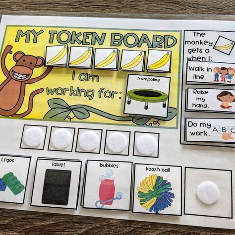 When using token boards in your classroom, it's important that your students understand the criteria to earn tokens and that they know what… Token Boards, Reward Ideas, Behavior Plans, Sped Classroom, Token Board, Self Contained Classroom, Core Vocabulary, Behavior Interventions, Classroom Behavior Management