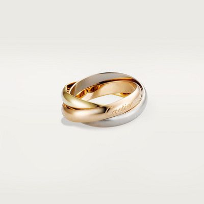 Trinity Cartier, Gold Trinity Ring, Cartier Wedding Rings, Trinity Ring, Plain Rings, Bracelet Love, Classic Gold, One Ring, Cartier Ring