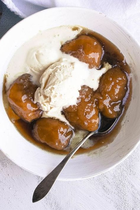 #RecipeoftheDay: Golden Syrup Dumplings by Melissa - "These dumplings were lovely and light, beautiful just like my mum used to make. The sauce is sweet and a lovely consistency, will be making these again." - Kazza8 Golden Syrup Dumplings, Hot Desserts, Sweet Dumplings, Australia Food, Bread And Butter Pudding, Dumpling Recipe, Pudding Desserts, Golden Syrup, Basmati Rice