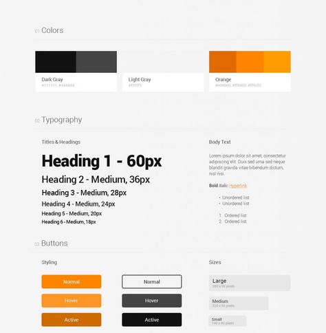 Visual Coherence for Web Design using Style Guides | Swapps Web Design Presentation, Style Guide Ui, Web Style Guide, Website Style Guide, Desain Ux, Web Typography, Font Love, Style Guide Template, Guide Design