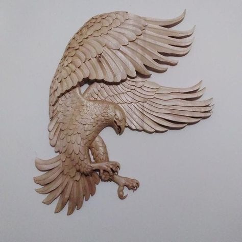 Wood Carving Art Sculpture, Foam Carving, Wood Sculpture Art, Eagle Decor, Eagle Drawing, Random Designs, Wood Art Projects, Eagle Art, Wood Carving Designs