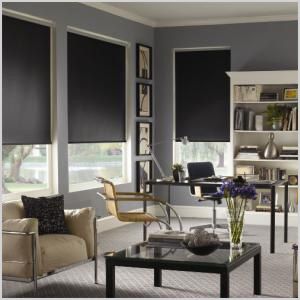 Blackout roller shades Mid Century Modern Window Treatments, Modern Roller Shade, Window Treatments Ideas, Blackout Roller Shades, Modern Window Treatments, Contemporary Windows, Window Curtains Bedroom, Modern Blinds, Bedroom Blinds