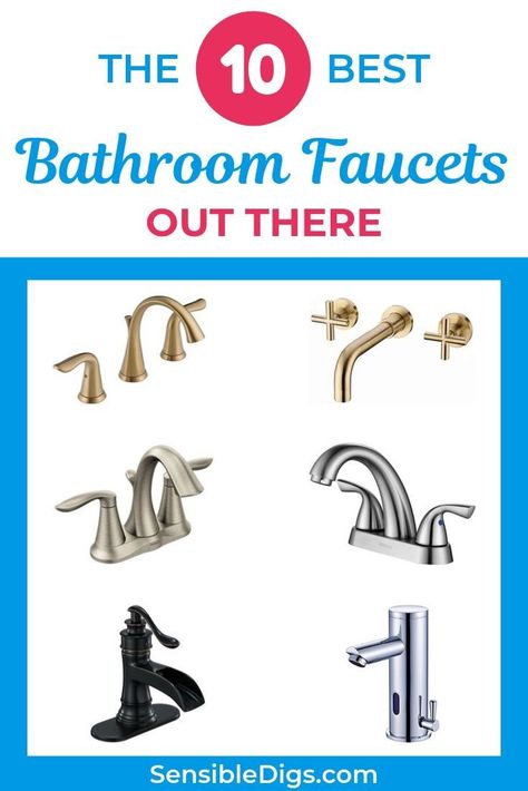 What type of bathroom faucet should you get? What finish, what make, and how much to spend? We answer all these questions and more in our ultimate guide, plus show you our top 10 bathroom faucets of 2019. #faucet #faucetdesign #kitchenfaucet #bathroomfaucet #showerfaucet #plumbing #plumbingfixtures #sinkfaucet Best Bathroom Faucets, Sink Plumbing, How To Clean Chrome, Timeless Bathroom, Faucet Design, Cheap Bathrooms, Bathroom Sink Drain, Vanity Faucet, Chrome Bathroom